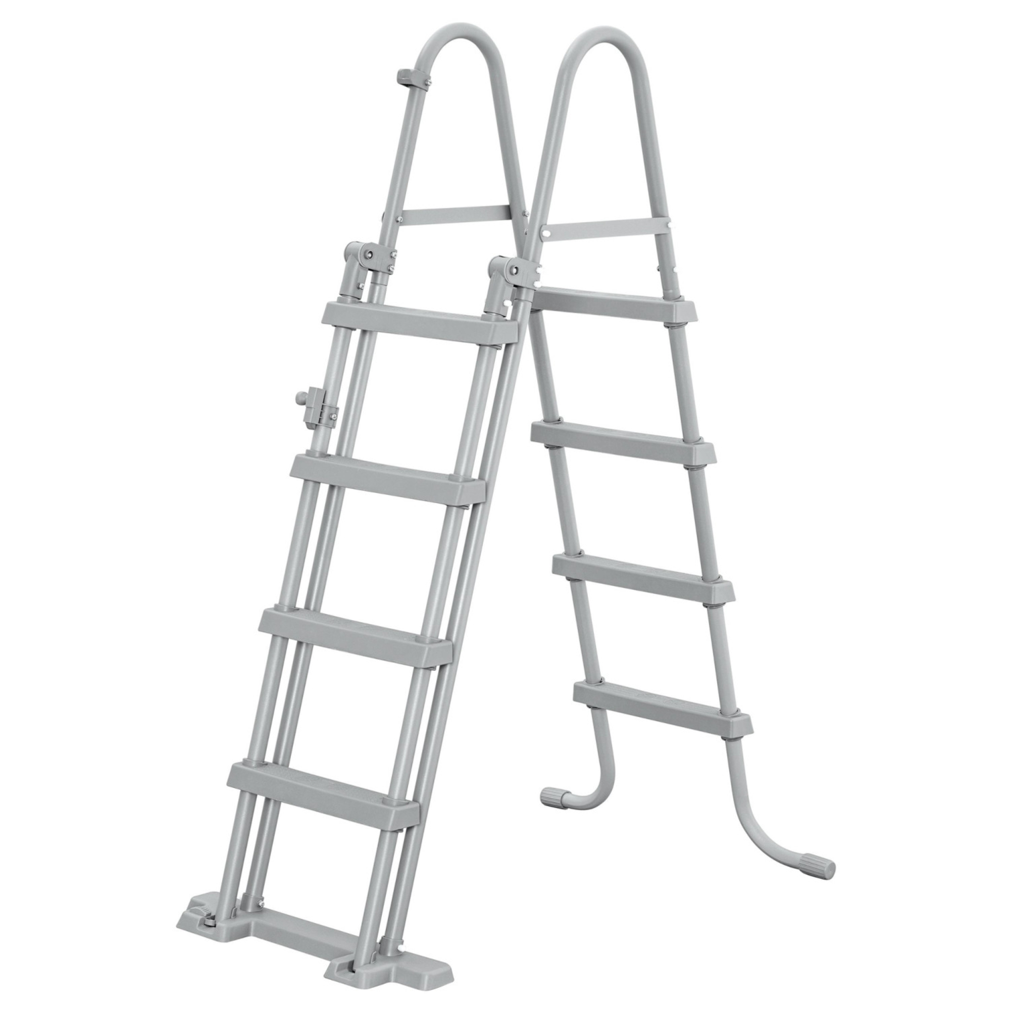 Bestway Flip and Lock 48 Inch Pool Ladder For Above Ground Swimming Pools